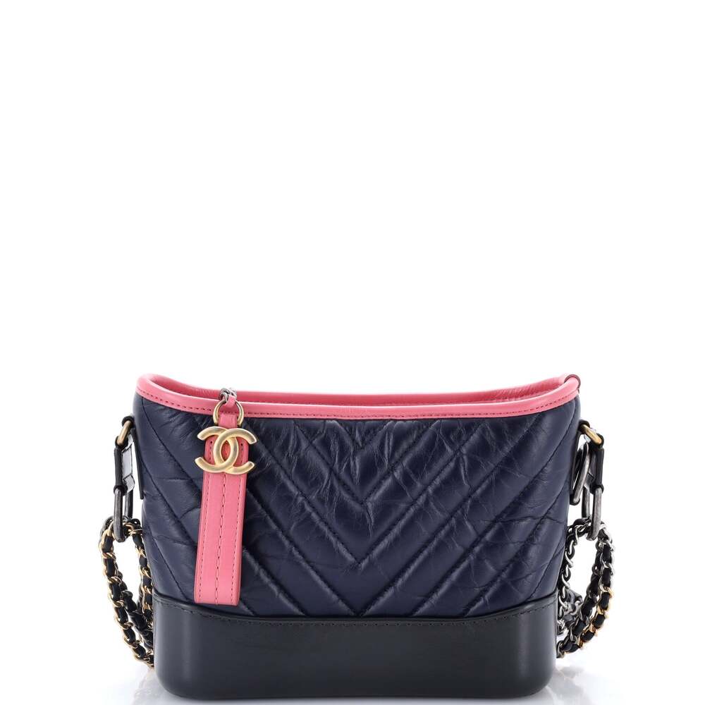 Chanel Gabrielle Hobo Chevron Aged #318285C21B
